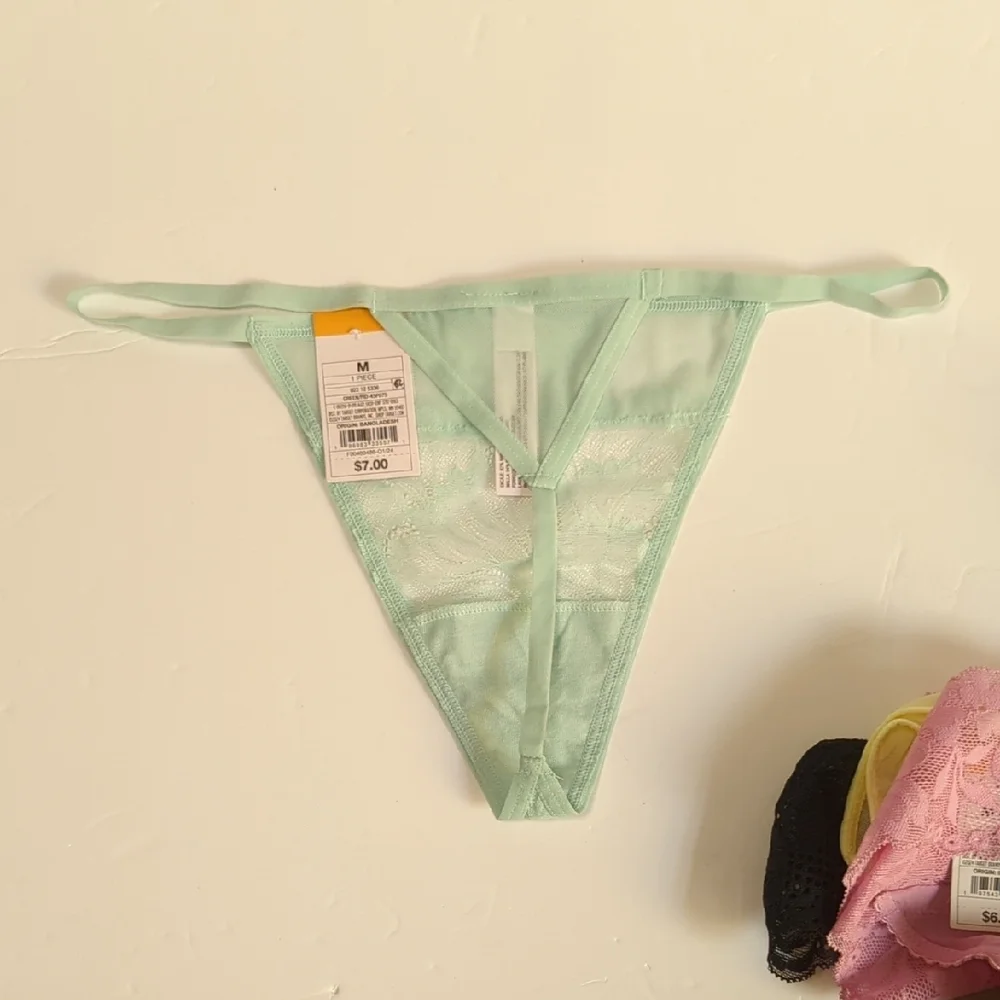 5 Pairs Women's Lace Thong Underwear - Auden™ Medium . NWT